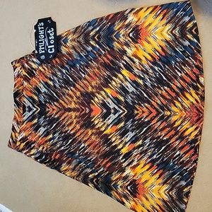 Kim Rogers Small Skirt A-Line / Full Black Brown Teal White Orange Yellow